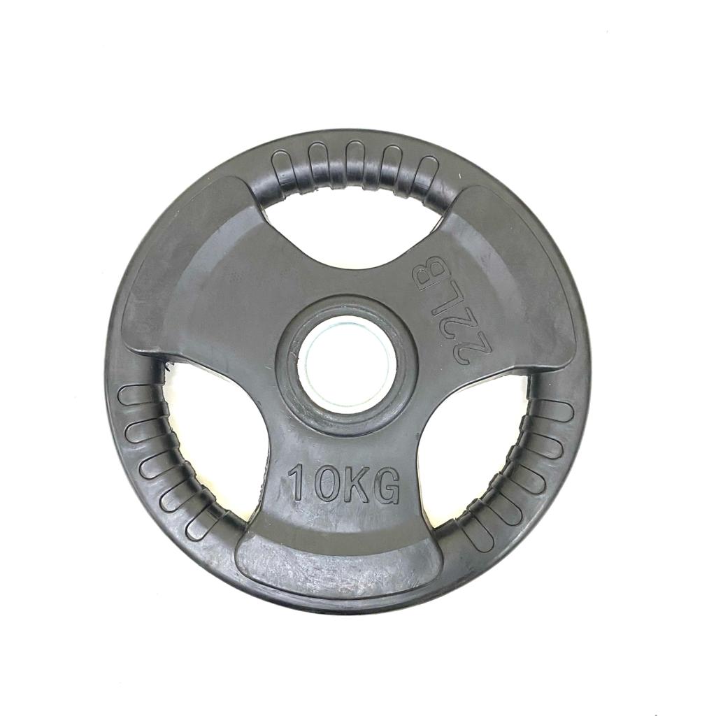 10kg Rubber Tri grip Olympic Plates