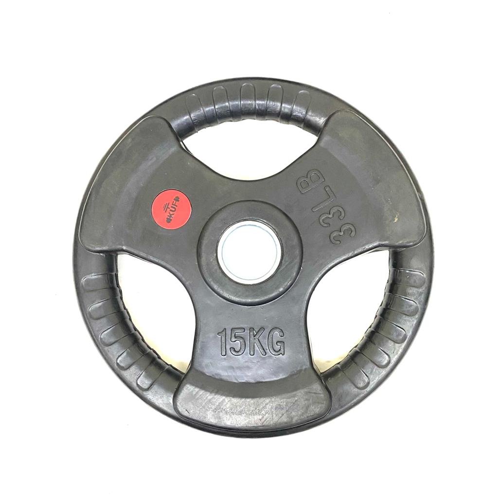 15kg Rubber Tri grip Olympic Plates