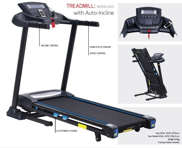 Treadmill With Auto Incline