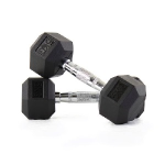 Hex Rubber Dumbbells