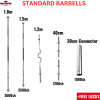 Barbells- Olympic bars, Standard bars, Kettle bell bars etc - Image 3
