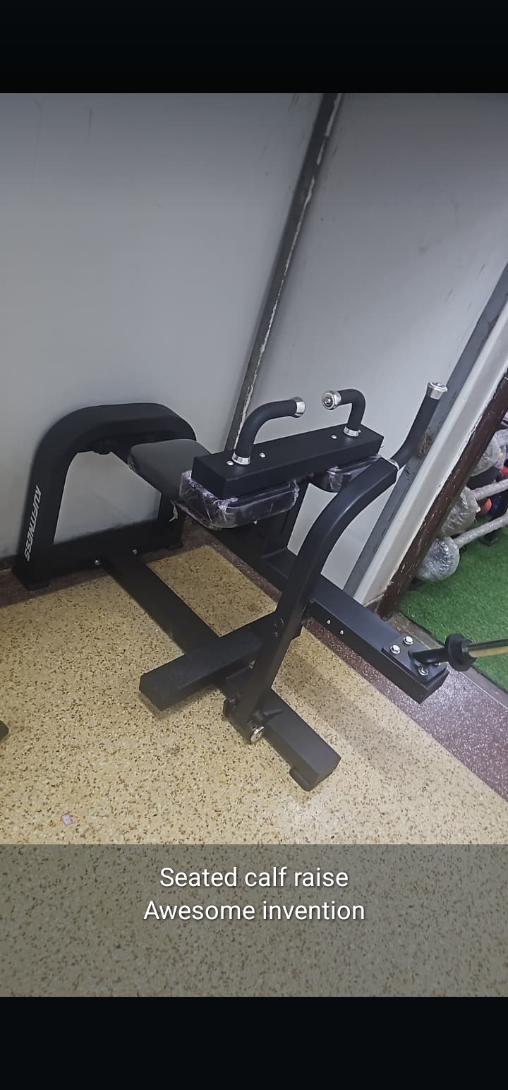 Commercial seated calf raise