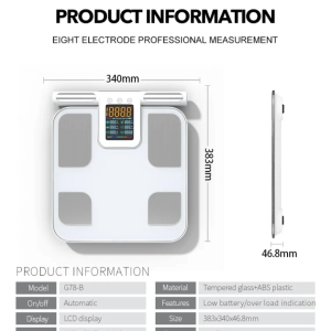 Body fat analyser scale weighing machine