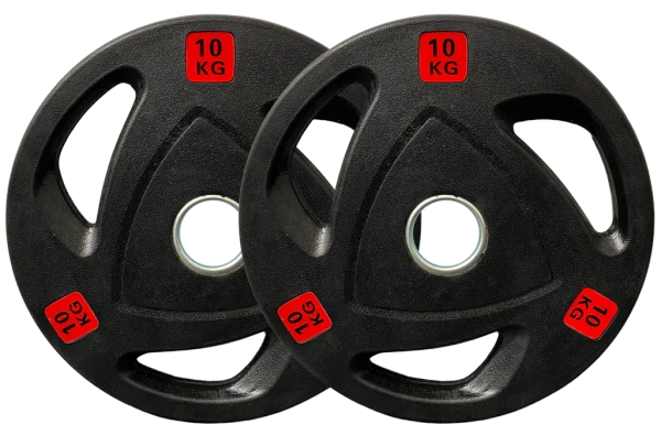 Olympic weight plates- Tri Grip Rubber coated 50mm hole - Image 2
