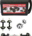 20kg Adjustable dumbbells set with 1 metre straight barbell