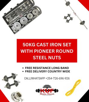 50kg Set With PIONEER Round Steel Nuts