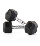 Hex Rubber Dumbbells