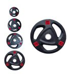 Olympic weight plates- Tri Grip Rubber coated 50mm hole