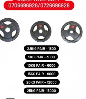 Rubber Coated Standard Weight Plates