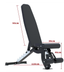 COMMERCIAL ADJUSTABLE BENCH WITH FOOTHOLDER