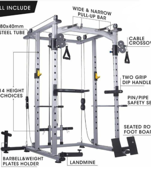Power Rack With Cable Cross-Over