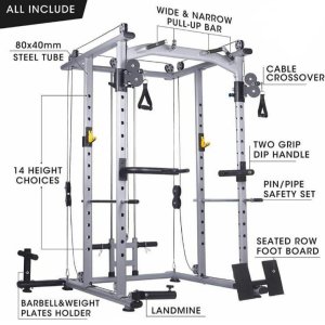Power Rack With Cable Cross-Over